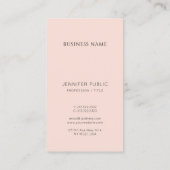 Elegantes, modernes Berufliches Template Visitenkarte (Rückseite)