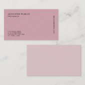 Elegantes modernes Berufliches Trenddesign Visitenkarte (Vorne/Hinten)