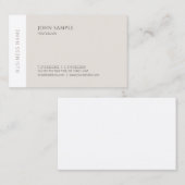 Elegantes, modernes Berufliches trendiges Template Visitenkarte (Vorne/Hinten)