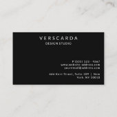 Elegantes, modernes, Berufliches Unternehmen Visitenkarte (Rückseite)