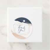 Elegantes modernes Blau und Rosa Rosa als Sie bevo Geschenkanhänger (Beispiel)