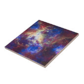 Elegantes, modernes Blue Black Space Landschaftsbi Fliese (Seite)