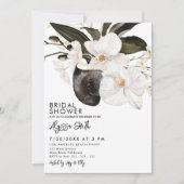 Elegantes modernes Blumenorchid Blooms Brautparty Einladung (Vorderseite)