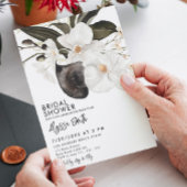 Elegantes modernes Blumenorchid Blooms Brautparty Einladung