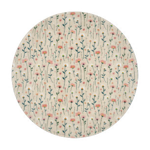 Elegantes modernes Boho Chic Wildblume Cutting Boa Schneidebrett