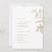 Elegantes modernes botanisches Brautparty Einladung (Vorderseite)