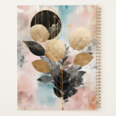 Elegantes, modernes Botanisches Monogramm Planer (Rückseite)