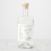 Elegantes modernes Brautparty Alkoholflaschenetikett (Vorderseite)