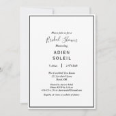 Elegantes modernes Brautparty Einladung (Vorderseite)