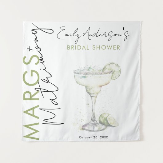 Elegantes modernes Brautparty Wandteppich (Vorderseite)