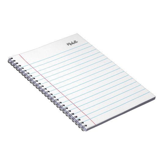 Elegantes, modernes, breitgefächertes Notebook Per Notizblock (Rechte Seite)