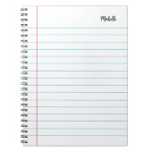 Elegantes, modernes, breitgefächertes Notebook Per Notizblock (Vorderseite)