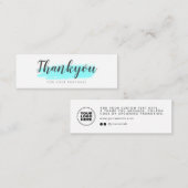 Elegantes, modernes Business-Paket Vielen Dank ein Telefonnummerkarte (Vorne/Hinten)