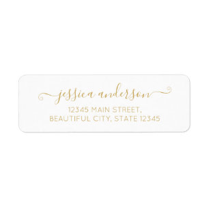 Elegantes, modernes Calligrafy Script Classic Gold