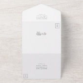 Elegantes, modernes Calligrafy Script-Foto Hochzei All In One Einladung (Außenbereich)