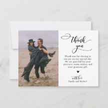Elegantes, modernes Calligrafy Script-Foto Hochzei