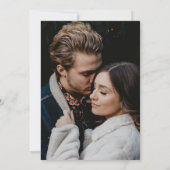 Elegantes, modernes Calligrafy Script-Foto Hochzei Einladung (Rückseite)