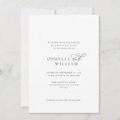 Elegantes, modernes Calligrafy Script-Foto Hochzei Einladung (Vorderseite)