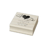 Elegantes, modernes Chic Heart, das wir zitieren H Gummistempel (Stempel)