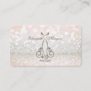 Elegantes modernes, chic professionelles, glitzern visitenkarte