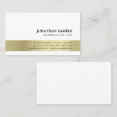 Elegantes, modernes Creative Gold Beruflich ausseh Visitenkarte (Vorne/Hinten)