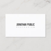 Elegantes modernes Design Beruflich Schlicht Visitenkarte (Vorderseite)