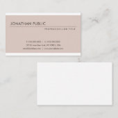 Elegantes modernes Design Beruflich trendy Schlich Visitenkarte (Vorne/Hinten)