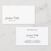 Elegantes, modernes Design für Chic-Schriften Visitenkarte (Vorne/Hinten)