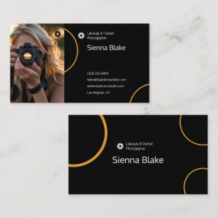Elegantes modernes Design für Fotografen mit golde Visitenkarte