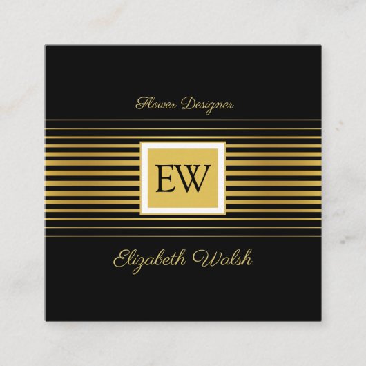 Elegantes modernes Design Minimalistisch verbliche Quadratische Visitenkarte (Vorderseite)