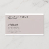 Elegantes modernes Design Minimalistischer Schlich Visitenkarte (Vorderseite)