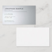 Elegantes modernes Design Sauberes Schlichtes Tren Visitenkarte (Vorne/Hinten)