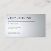 Elegantes modernes Design Sauberes Schlichtes Tren Visitenkarte (Vorderseite)