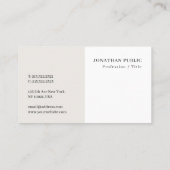 Elegantes, modernes Design-Template Beruflich Visitenkarte (Rückseite)