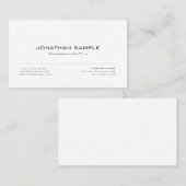 Elegantes, modernes Design, trendig Schlicht Visitenkarte (Vorne/Hinten)