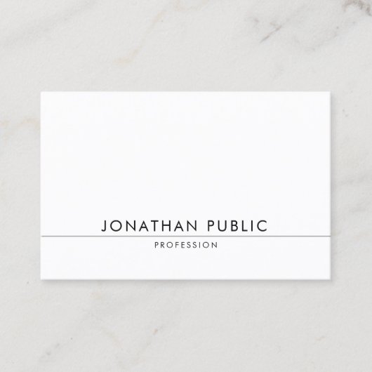 Elegantes modernes Design Trendy Minimalistisch Ch Visitenkarte (Vorderseite)