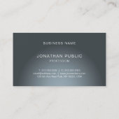 Elegantes modernes Design Trendy Schlicht Beruflic Visitenkarte (Rückseite)