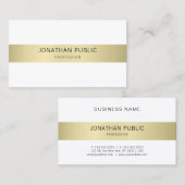 Elegantes modernes Design Trendy Schlicht Luxus Visitenkarte (Vorne/Hinten)