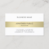 Elegantes modernes Design Trendy Schlicht Luxus Visitenkarte (Rückseite)