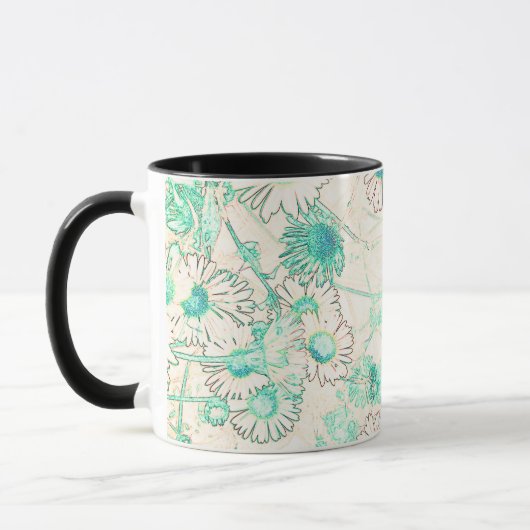 Elegantes modernes Disy-Muster Coffee Tasse (Links)