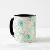 Elegantes modernes Disy-Muster Coffee Tasse (Vorderseite Links)