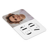 elegantes, modernes Drehbuch-Abschluss-Ankündigung Magnet (Rechte Seite)