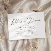 Elegantes, modernes Drehbuch-minimalistisches Prob Einladung