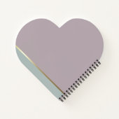 Elegantes, modernes Dusty Rose Gold Pocket Noteboo Notizblock (Rückseite)