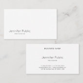 Elegantes, modernes, einfaches Design, Schlicht Visitenkarte (Vorne/Hinten)