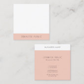Elegantes, modernes, einfaches Design-Template Ber Quadratische Visitenkarte (Vorne/Hinten)
