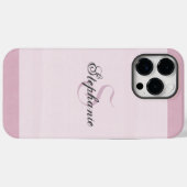 Elegantes, modernes Einfaches Girly Pink-Mauve-Mon Case-Mate iPhone Hülle (Rückseite (Horizontal))