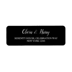 Elegantes, modernes, einfaches Hochzeitsrücksendes