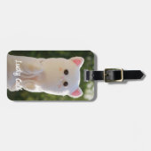 Elegantes modernes, einfaches Personalisiertes Fot Gepäckanhänger (Vorderseite horizontal)