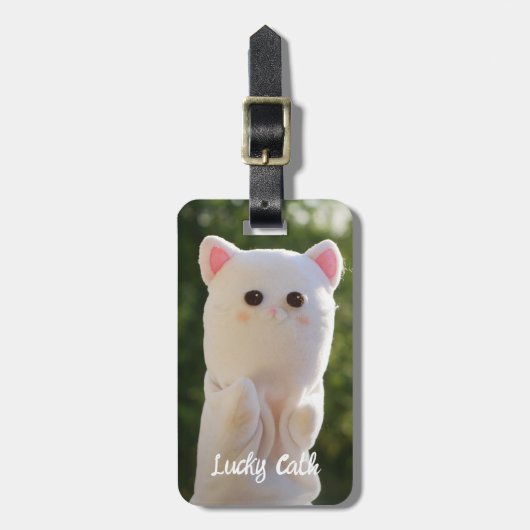 Elegantes modernes, einfaches Personalisiertes Fot Gepäckanhänger (Vorderseite vertikal)